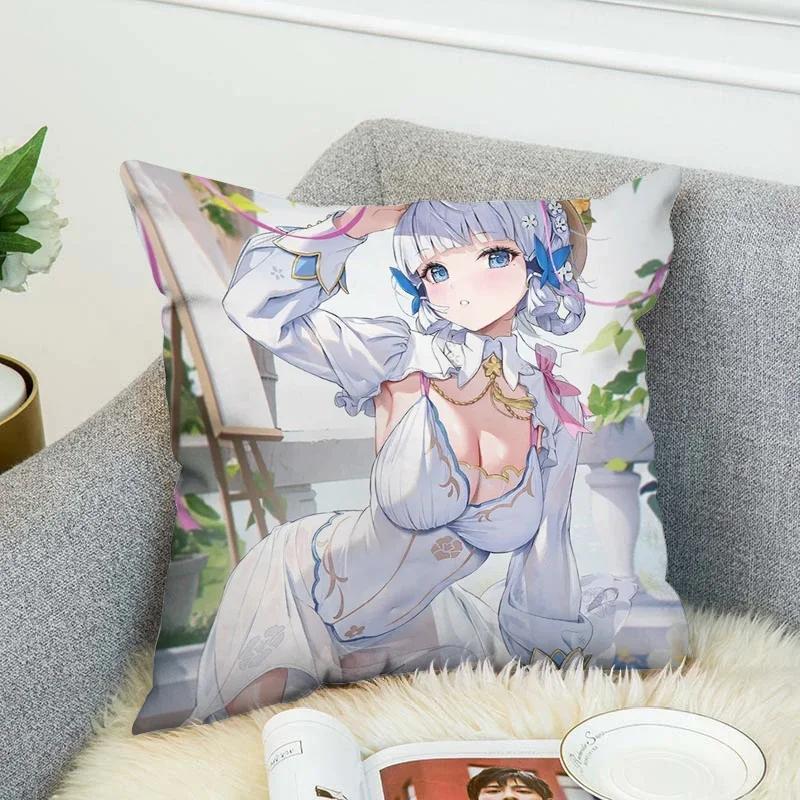 Genshin Impact Pillow Covers Decorative Cushions Cover for Sofa Pilow Cases Sleeping Pillows Pillowcase Fall Decor 45x45 Cushion