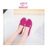 Women's Flat Single Shoes Four Seasons Large Size Bean Shoes Frosted Breathable Shallow Flat Heel Versatile Non-slip Women's Shoes Trend