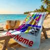 Numberblocks Customize Text Beach Towel Soft Durable Quick-Dry Perfect for Traveling Yoga Camping and Swimming