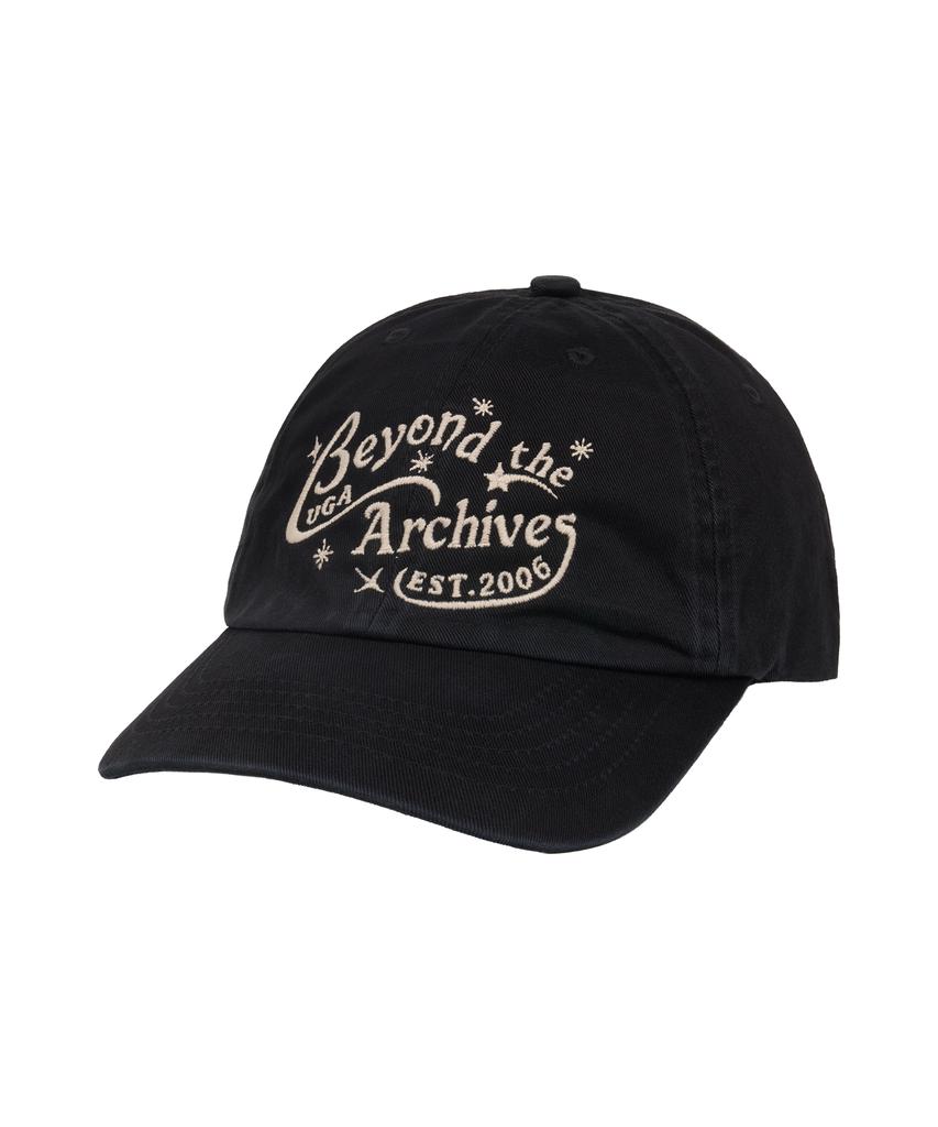 Yunibeoseugameonteu Universe Lettering Washed Ball Cap_Black