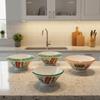Round Ramen Bowl Imitation Porcelain Salad Bowl Durable Two-color Bowl  Kitchen