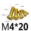 M 2,5 3 4 5 6 8 10 12 Metrisch X 4-25mm Länge Messing Senkkopf Schlitzschraube Bolzen