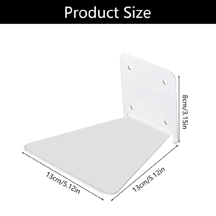 3xMetal Shelves Holder Wall Mounted Book Holder Multifunctional Kitchen Storage