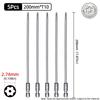 200mm Torx šroubovací bity Magnetické Dutá Hlava Květ Švestky Ocel S2 Bezpečnostní bit T6-T40 1/4'' Šestihranná Stopka Ruční Elektrické Nářadí