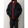 Men's Hong Kong Style Stand Collar Cotton Jacket - Autumn/Winter Retro, Warm, Loose, Versatile Outerwear.