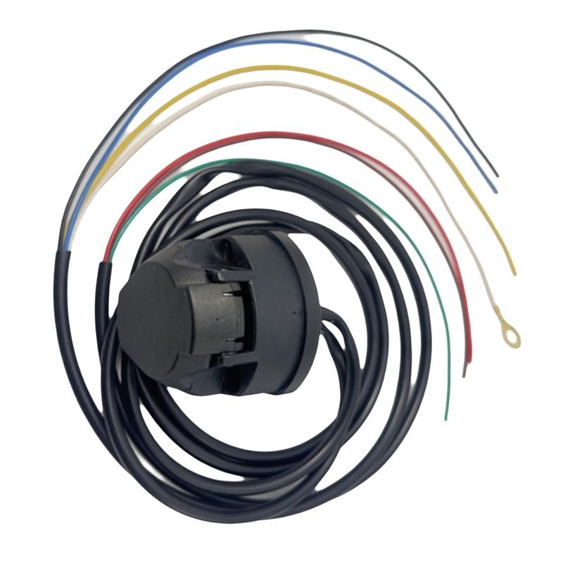 For European Compatible 12V Trailer Wire 2 Meter 7 Core Towing Coiled Wiring For Commercial Vehicle Camper Car Accessories