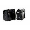 Left & Right Saddlebags Motorcycle Pouch Black Leather Two Panniers Saddle Bags