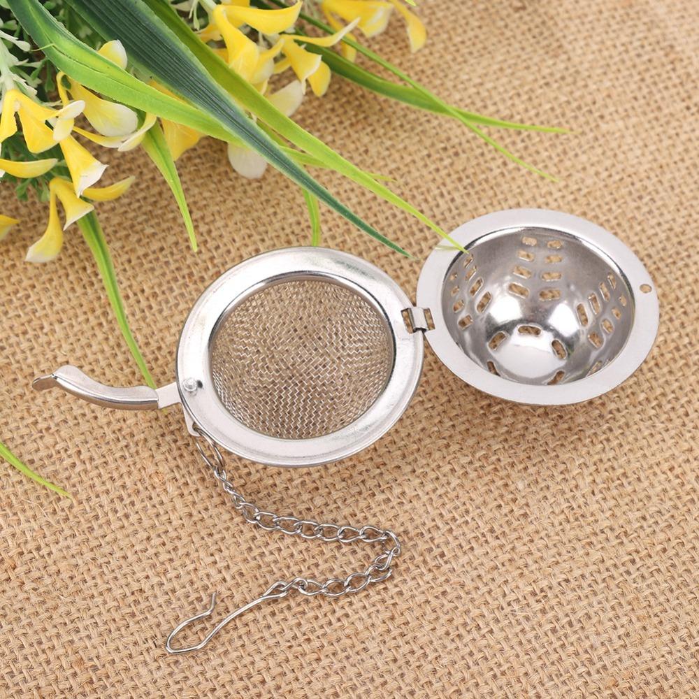 2PCS Set Stainless Steel Mesh Stainless Steel Strainer Reusable Tea Diffuser  Tea Brewing