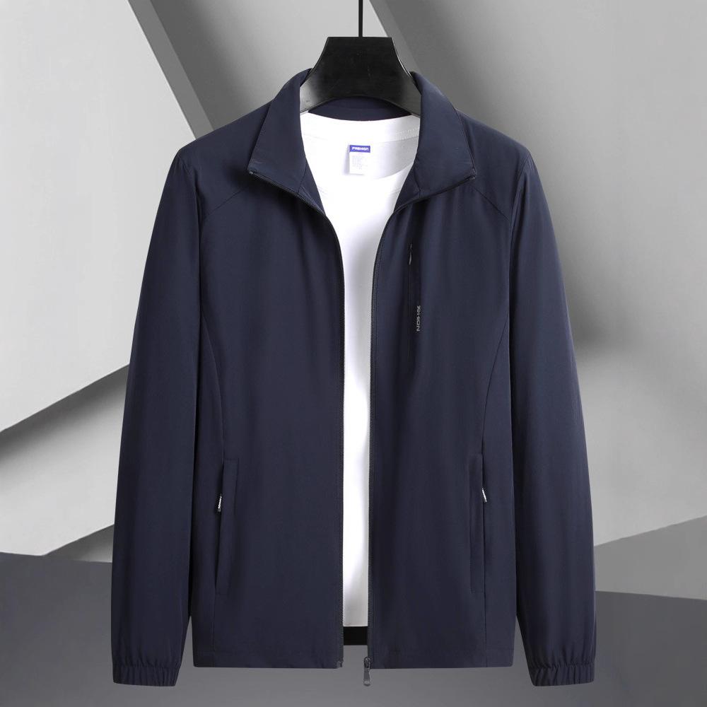 Coat Top Thin Spring Clothes Middle-aged and Elderly Grandpa Casual Sports Jacket