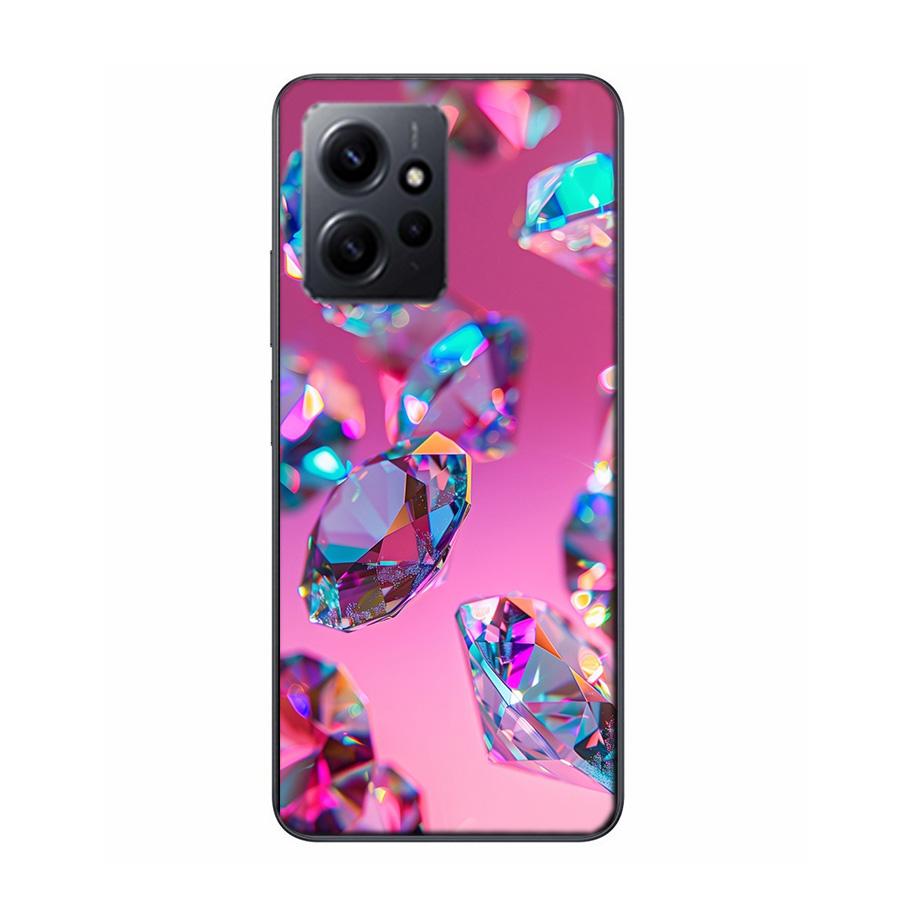 Shining and Dazzling Diamond Gemstones Phone Case For Redmi 12 13C 12C 15C 9 10 10C Note 13 Pro Plus 14 15 Pro 9T 9C 9A TPU Soft