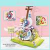 Flower Decor Books Violins Building Blocks Toys For Girls And Diy Craft Enthusiasts