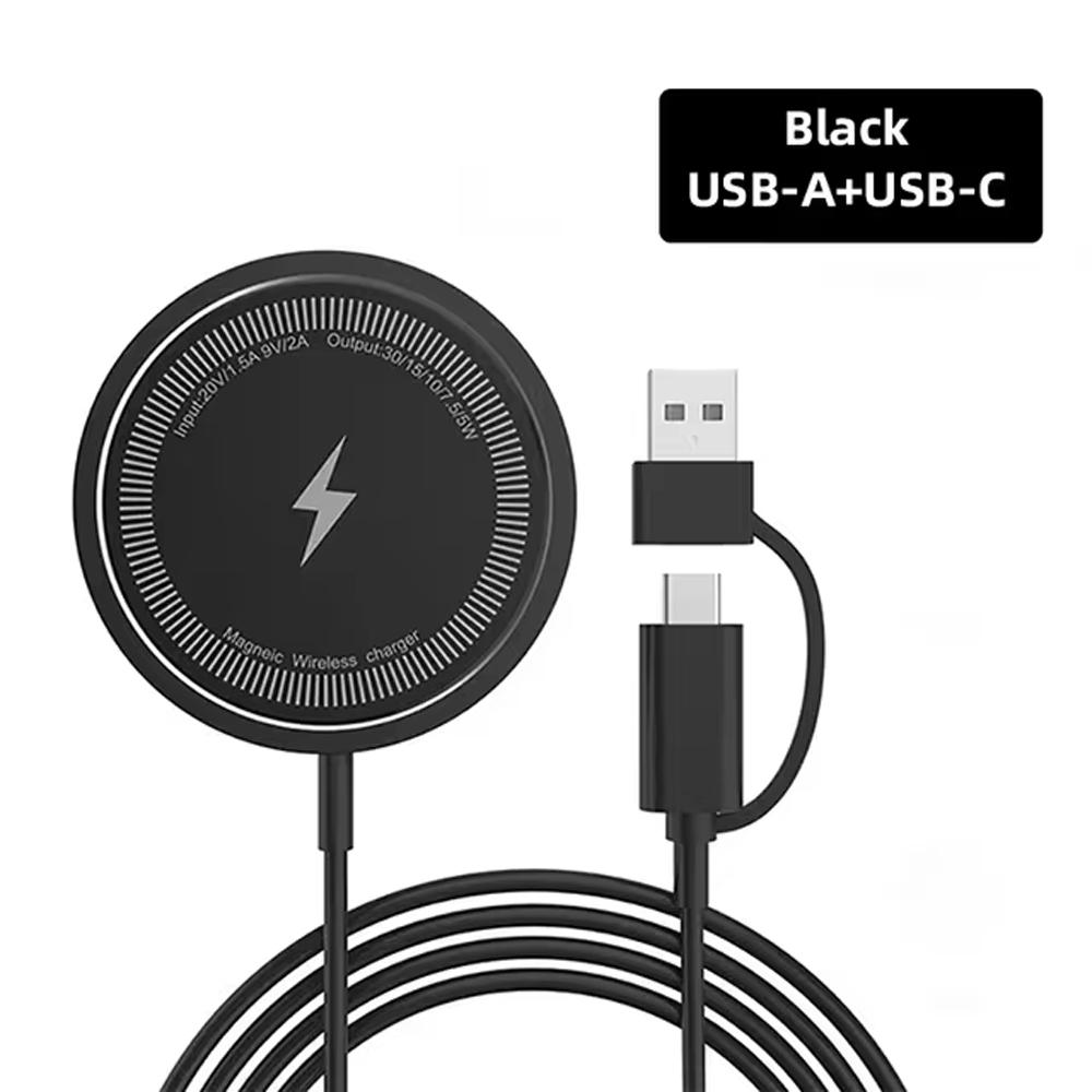 30w Magnetic Wireless Charger Pad Phone Chargers For iPhone 16 15 14 13 Pro Airpods Portable Macsafe PD Fast Charging Station