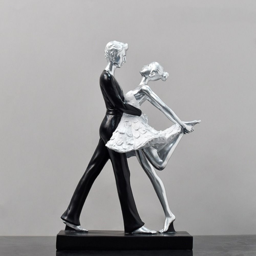 Resin Character Ornaments Abstract Miniatures Figurine Sculpture Dancer Statue Valentine's Day