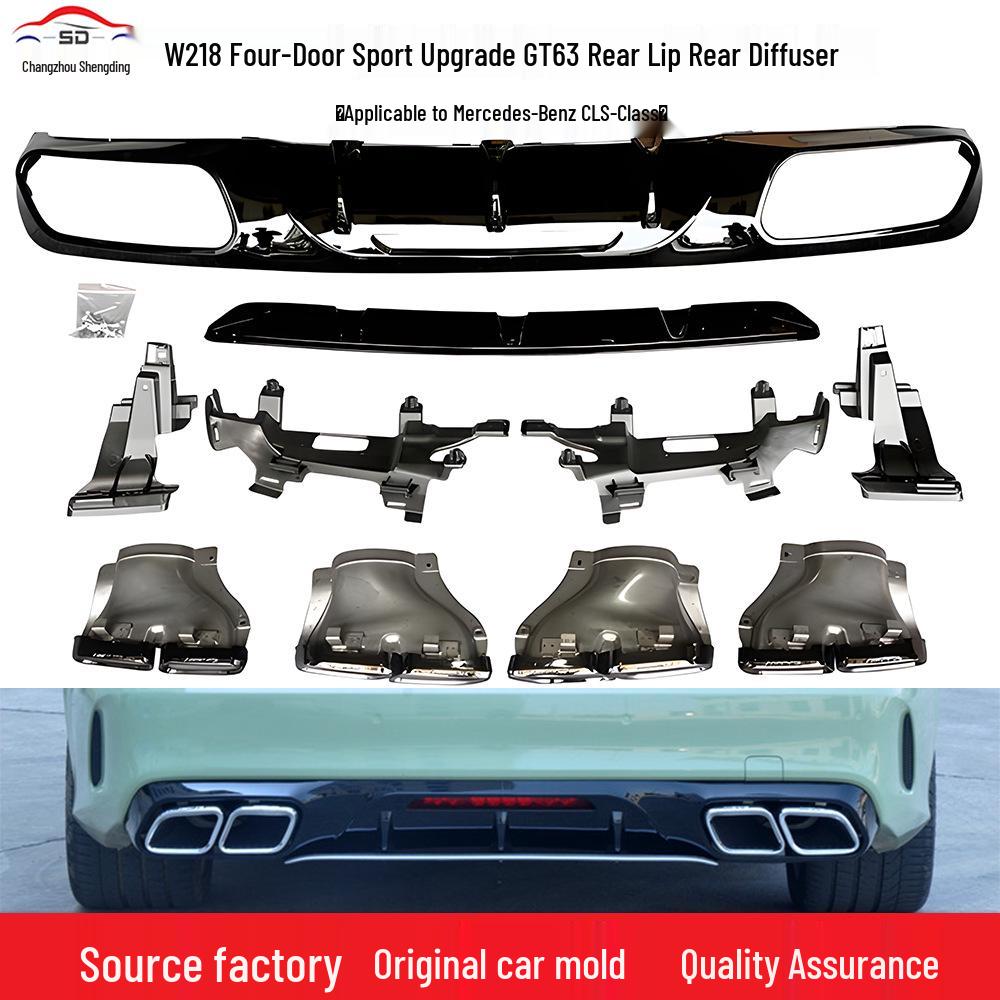 Mercedes-Benz CLS-Class W218 (2013-2017) GT63 Exhaust Lip & Tailpipe Upgrade