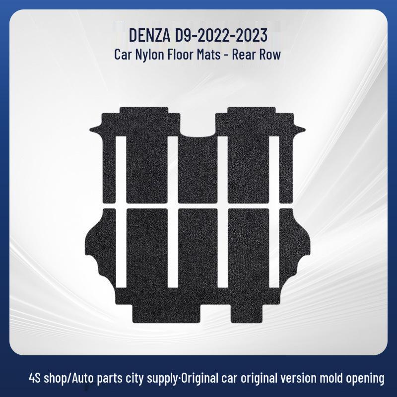 Black Dirt-Resistant Nylon Velvet Car Floor Mats for BYD D9 (2022-2023) - Wear-Resistant