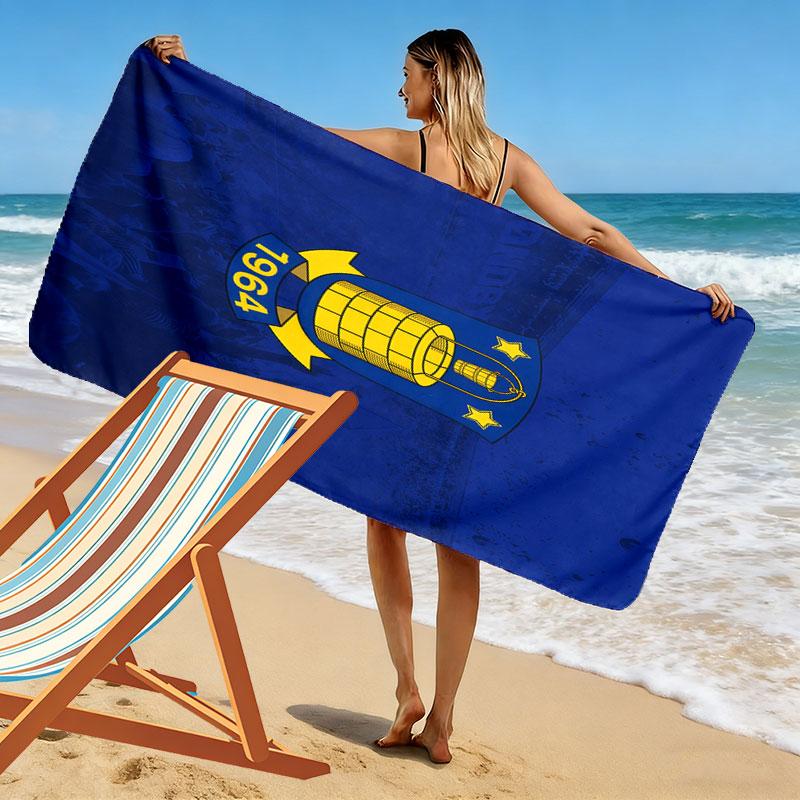 BIF Print Beach Towel, Large Soft Quick Dry Towel for Beach Camping Swimming