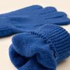 1 Paar Dehnbare Baby-Strickhandschuhe Bequemes Strickgewebe Weiche Thermische Winter-Handbekleidung Für Kinder 4+8T