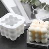 3D Cube Silicone Candle Mold DIY Crystal Epoxy Mould Small Round Ball Soap Molds Candle Making Tool Handcraft Decor Supplies