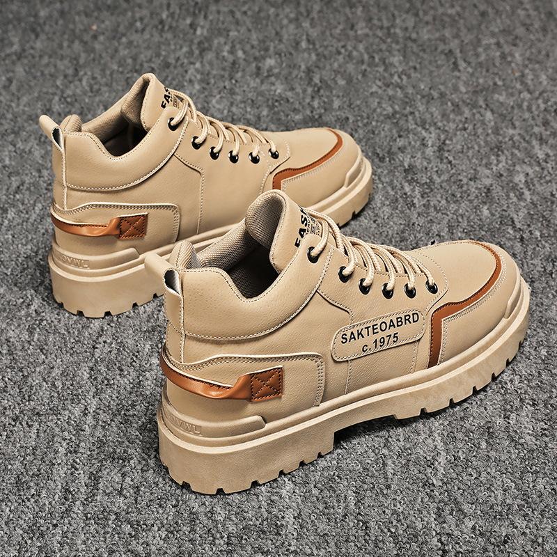 Autumn new high-top retro Martin boots men's shoes sports wear-resistant hiking shoes men's versatile shoes men