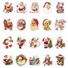 60 Retro Christmas Stickers Decorate Luggage Refrigerator Water Cup Computer Waterproof Stickers