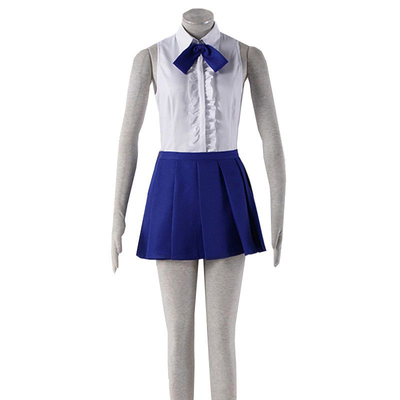 Anime Tail Fairy Erza Scarlet Daily Uniform Skirt Cosplay Costume Dress Outfit
