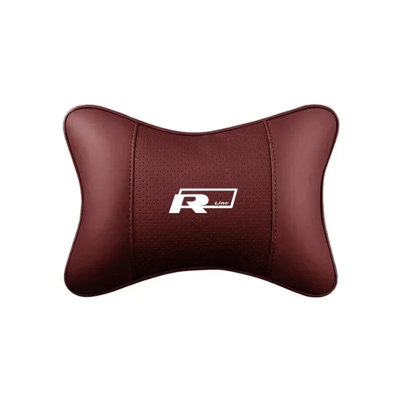 1Pz Cuscino Poggiatesta per Auto Sedile Morbido per VW GTI Atlas Jetta Touareg Variant Golf Polo Taos Nivus Passat Tiguan Ar