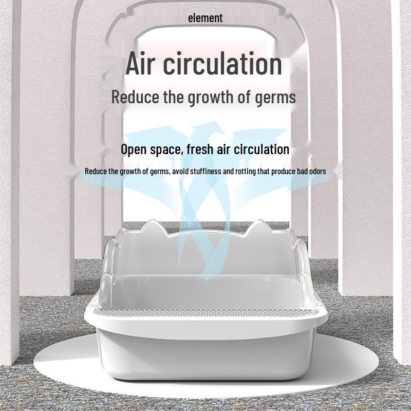 Anti-Splash Closed Cat Litter Box with Liner Bags