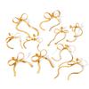 Golden Snake Bone Chain Bow Earrings For Women Fashion Versatile Dainty Ear Jewelry