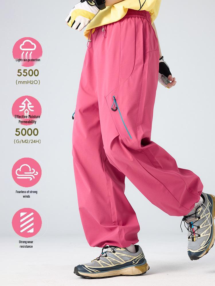 Unisex Quick-Drying Mountain-Style Outdoor Pants – Lightweight, Waterproof, Spring/Summer Casual Wear for Work or Sports