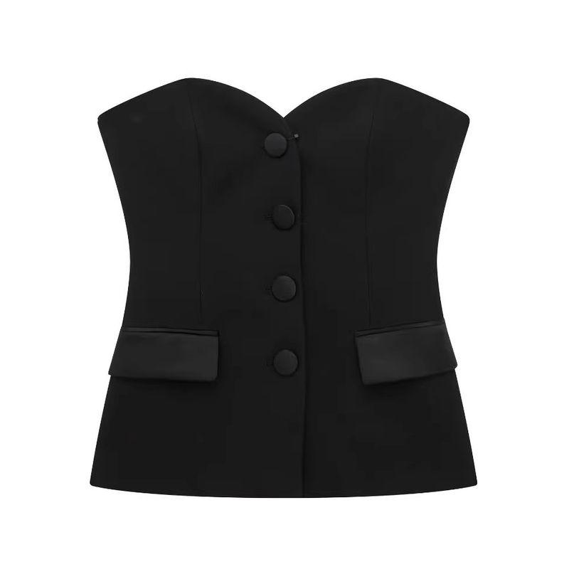 Araltay Fashion Style Women's Clothing Stylish Silk Satin Texture Patchwork Corset Tops 8881593