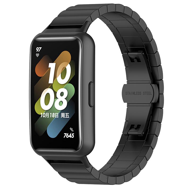 For Huawei Band 7 Solid Core Stainless Steel Watch Band Bracelet Wristband Strap Replacement