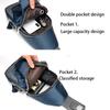 Men s Chest Bag Waterproof Oxford Cloth Crossbody Bag with Charging Port Headphone Jack