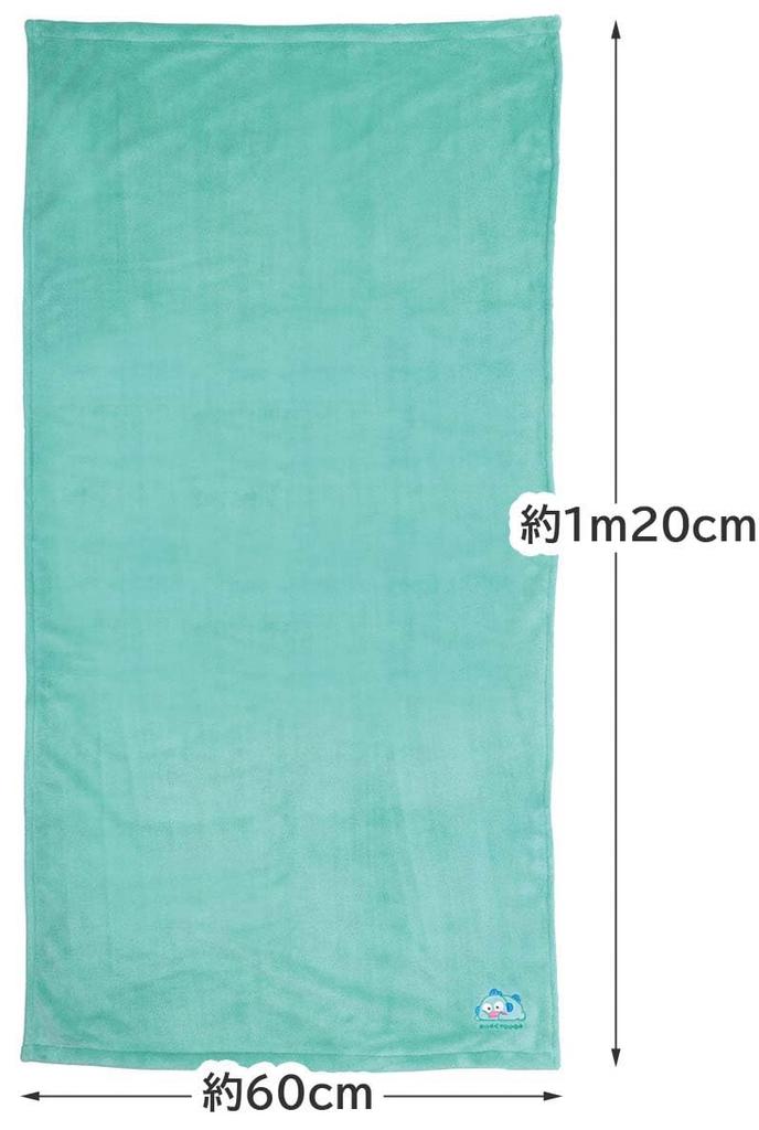 Skater Absorbent and Bath Towel 120 X 60 Cm Hangyodon Funyumaru Sanrio Quick-Drying BBT1-A
