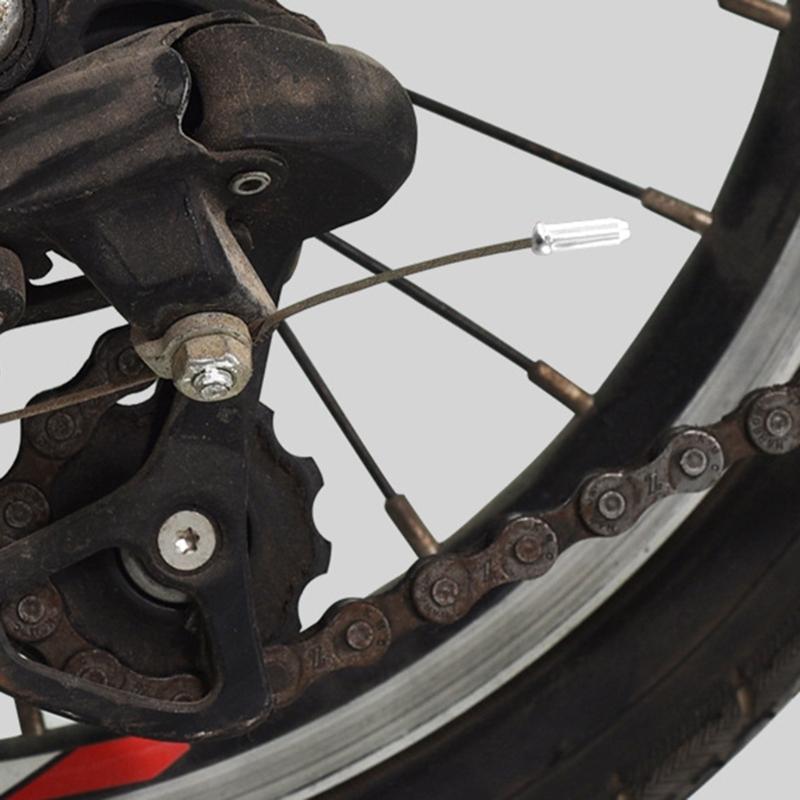 100 Pcs Aluminum Alloy Bicycles Brake End Cover Cable Tip Brake Wire End Cap