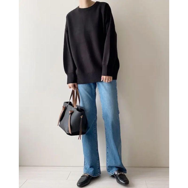 Sunshine House Spring New Arrival Export Day Single Gu * Women's Clothing Loose plus Size Crew Neck Knitwear Warm and Simple Easiest for Match