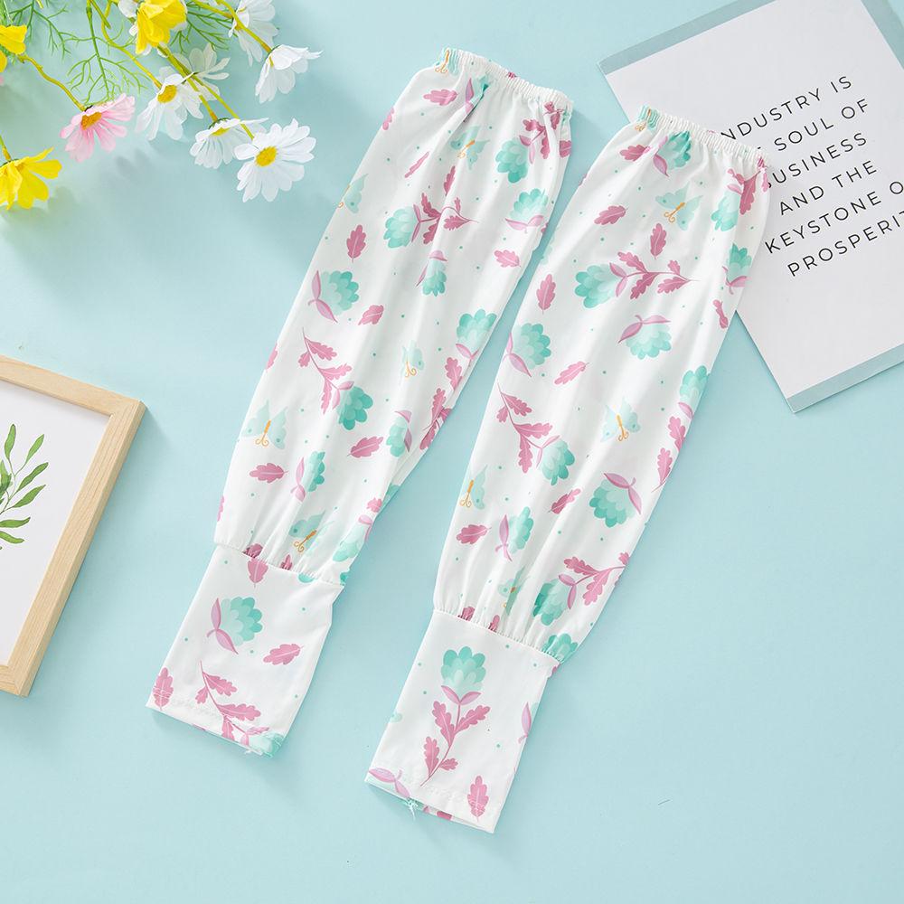 Mangas de Gelo de Proteção Solar de Verão para Mulheres Mangas Soltas Mangas Protetoras Mangas de Braço Resistentes aos Raios UV a pair white