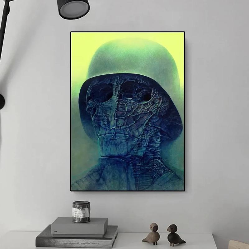 Zdzislaw Beksinski Fantasy Dream HD Canvas Painting Poster - Wall Art Decor Print