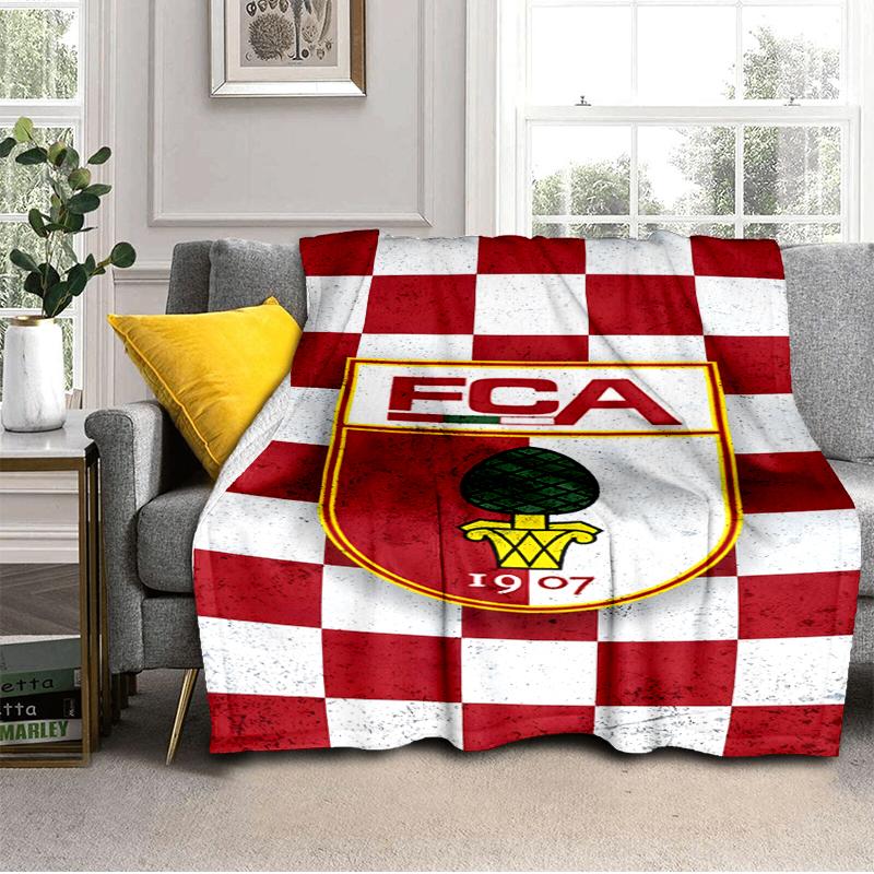 Augs-burg Crest Blanket Lightweight Ideal Bedding Blanket Perfect for Travel, Camping, Living Rooms, Offices, Sofas, Fan Christmas gift