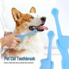 Silicone Dual-Use Pet Toothbrush for Cats & Dogs - Small Brush for Cleaning Teeth
