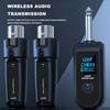 Wireless Microphone Converter XLR Transmitter and Receiver Wireless Mic Adapter for Audio Mixer Dynamic Mic Electric Guitar Bass