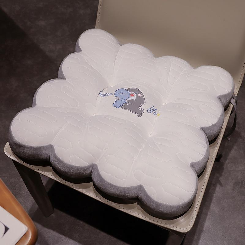 Seat Cushion for Prolonged Sitting Latex Thickened Petal Chair Cushion Summer Office Fart Cushion Ground Cushion Cushion