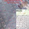 Shiny Polarized White Ribbon Bowknot Stars Tassel 3D Self Adhesive Nail Art Stickers Lovely Bow 5D Embossed Manicure Decals