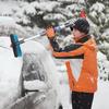 Car Snow Shovel 360 Rotating Ice Shovel Scraper Window Ice Scraper For Car Truck SUV RV Window Windshield Driveway Camping