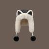 Cute fox ears plush hat women winter thickened plush warm cycling cold ear protection