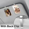 Waterproof Magnetic Acrylic Photo Clip Lightweight Visor Clip Photo Frame  Horizontally Vertically
