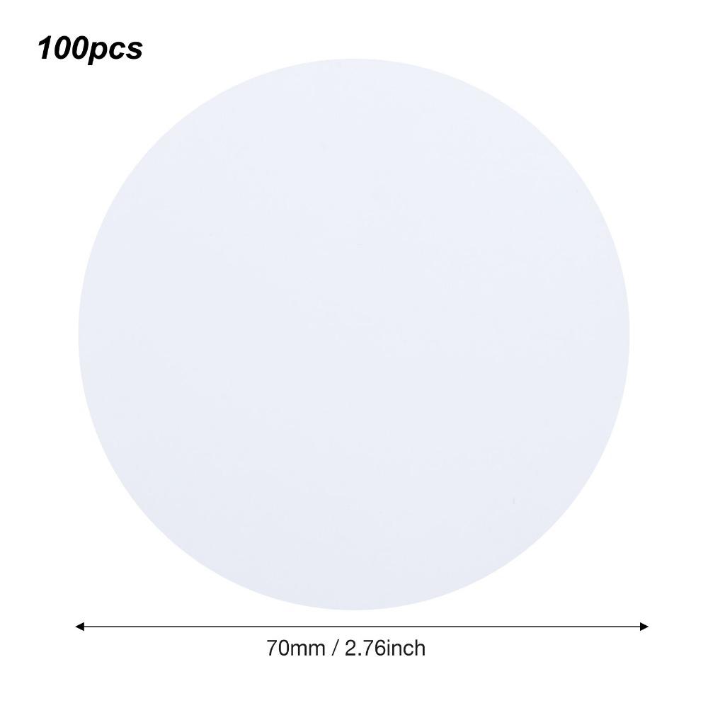 100pcs White Circle Paper Blank Badge Paper Blank Pre-Cut Circles Badge Printer Paper Lightweight Badge Making Paper