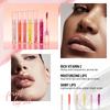 Perlmuttfarbener Feuchtigkeitsspendendes Feuchtigkeitsspendendes Wasser Leichter Transparenter Lippenlack Lipgloss Natürlicher Langanhaltender Spiegel Glanz Farbiger Lippenlack
