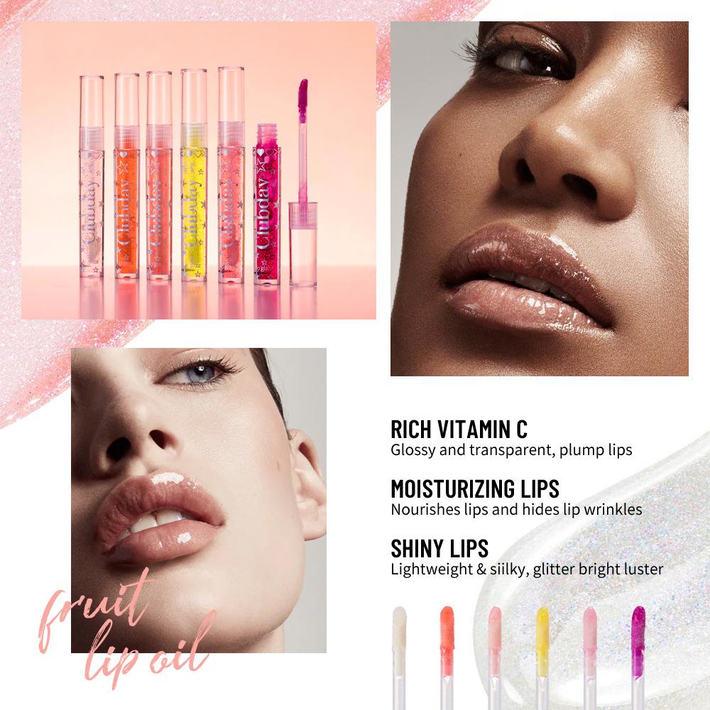Perlmuttfarbener Feuchtigkeitsspendendes Feuchtigkeitsspendendes Wasser Leichter Transparenter Lippenlack Lipgloss Natürlicher Langanhaltender Spiegel Glanz Farbiger Lippenlack
