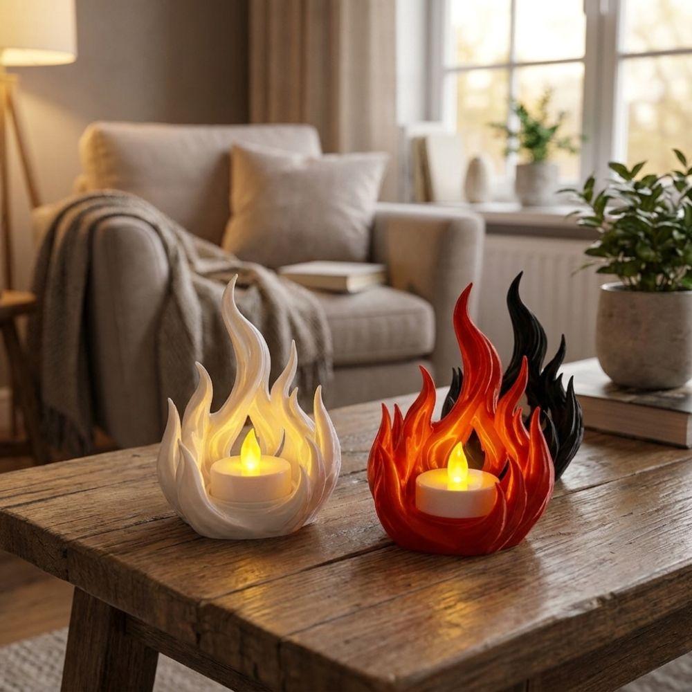 Dark Style Candlestick Rack 3D Printed Aroma Candle Display Tray Outdoor Patio