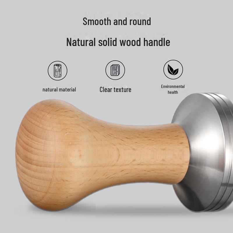 Beech Wood Coffee Tamper, 58mm X 53mm, for Semi-Automatic Espresso Machines